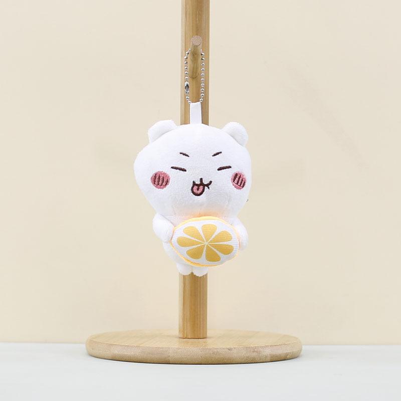 

Delightful Orange Bear Plush Toy With Soft Texture And Fun Design For Ages All White Orange