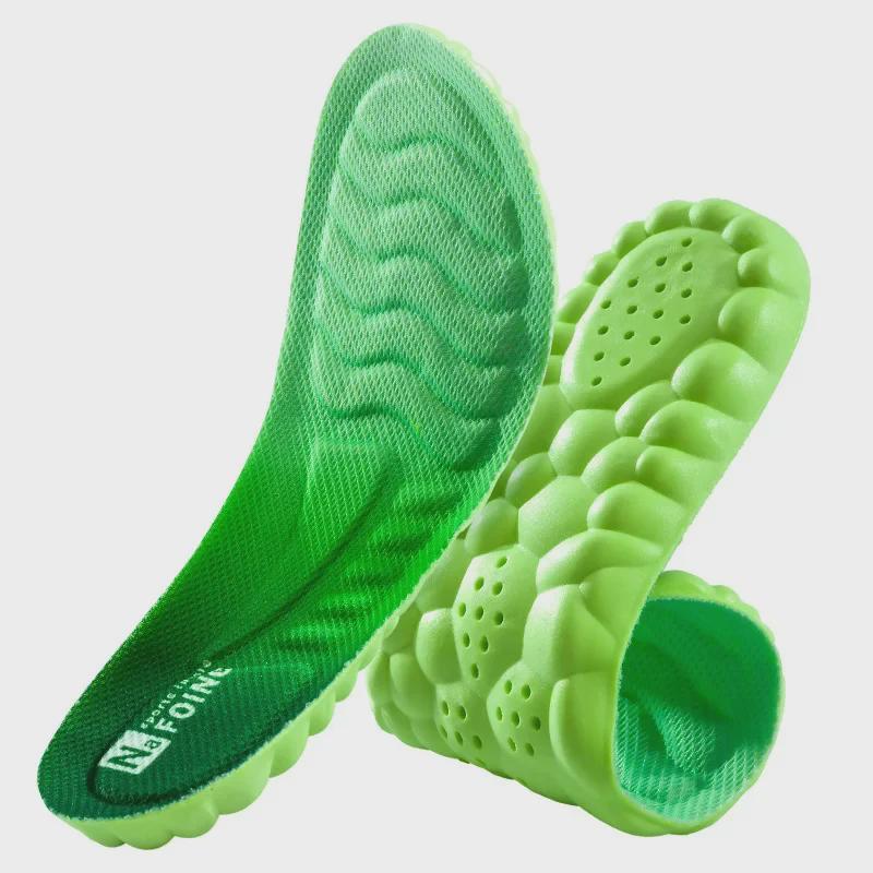 4D Sports High Elastic Shock Absorption Comfort Insole - Men's & Women's Winter Version, Super Soft for Long-Term Standing with Arch Support