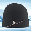 Bird On Branchblack White Feathers Men Women Unisex Knitted Hat Beanie Pullover Cap Winter Thermal Warm Christmas Outdoor Cycli