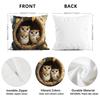 1 Pc Owl Pattern Pillowcase Throw Pillow Cushion Cover Seat Car Home Decor Sofa Bed Halloween Decorative Pillowcase 45X45Cm