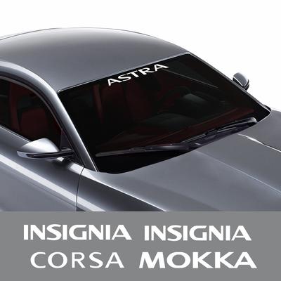 For Vauxhall Astra Corsa Insignia Vectra Zafira Grandland Mokka Car Stickers Front Rear Windshield Decals Car Accessories