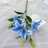 67cm Fake Lily Bouquet 2 Heads Wedding Bridal Bouquet Artificial Lily Flower  Living Room Decor
