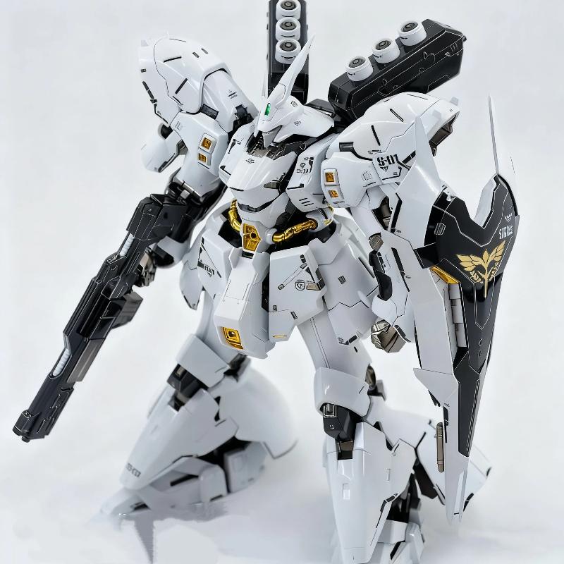 RG 1/144 White Sazabi Montagemodell-Bausatz Actionfiguren Puppe Desktop-Dekoration Plastikspielzeug Modell Mecha Figur Junge Überraschungsgeschenke
