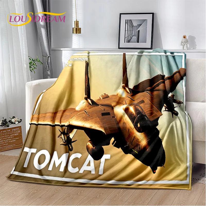 3D Air Force Jet Fighter Spitfire Aircraft Blanket,Flannel Soft Throw Blanket for Home Bedroom Bed Sofa Picnic Office Kids Cover