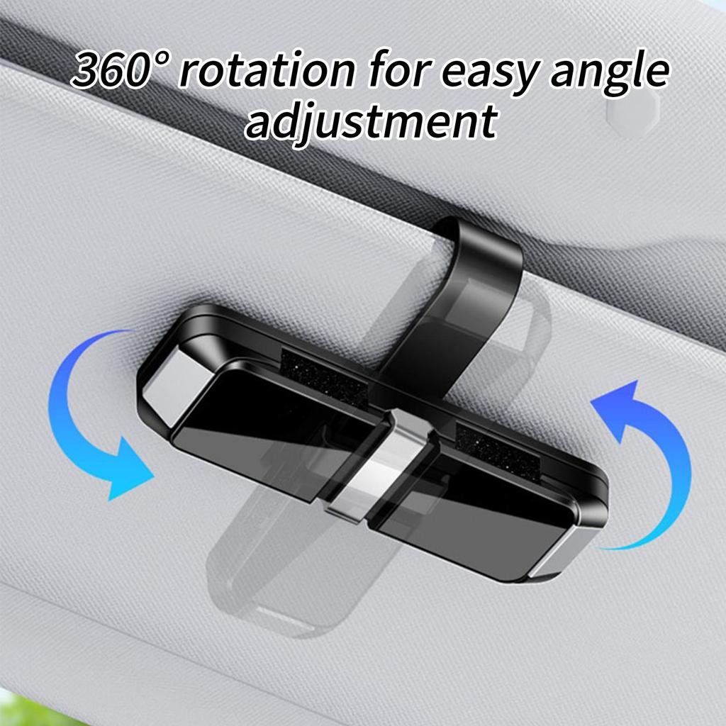 Universal Car Visor Sunglass Holder Interior Sunglass Double Clip Holder Interior Ticket Organizer  Eyeglasses Car Accessories