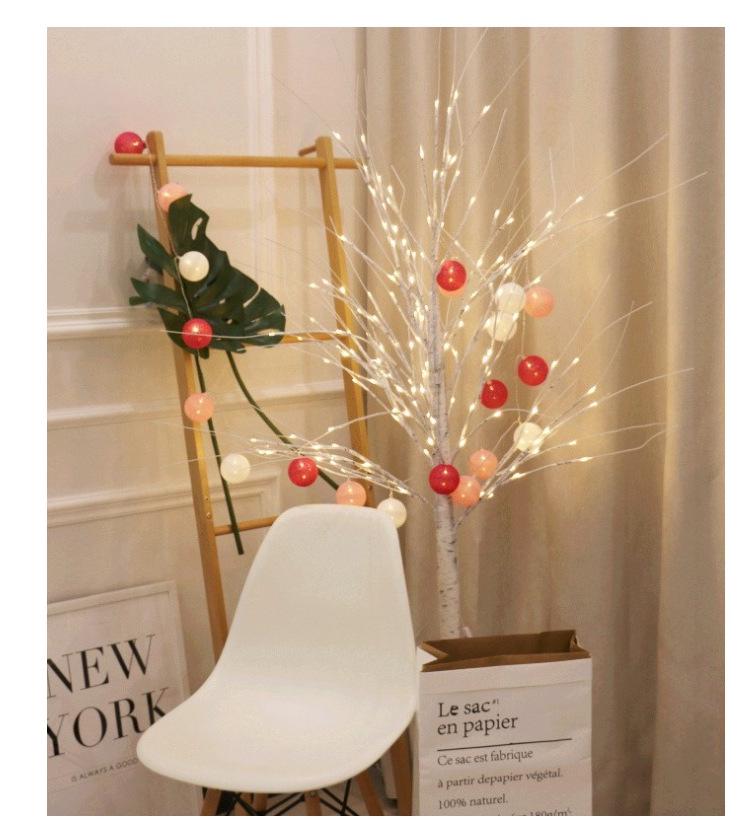 LED Birch Tree Light - Copper Wire Christmas and Landscape Decoration.