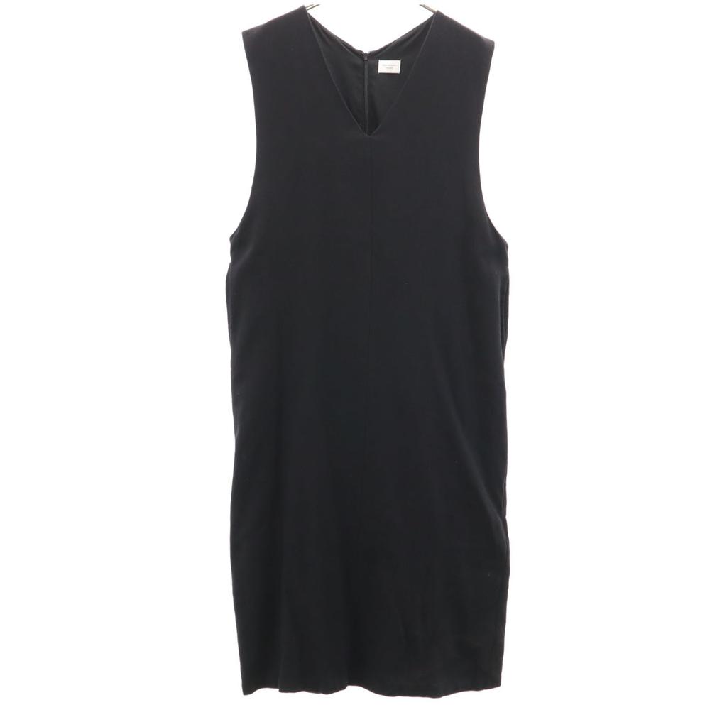 URBAN RESEARCH DOORS Linen Blend V Neck Jumper Skirt M Black One Piece Women Used