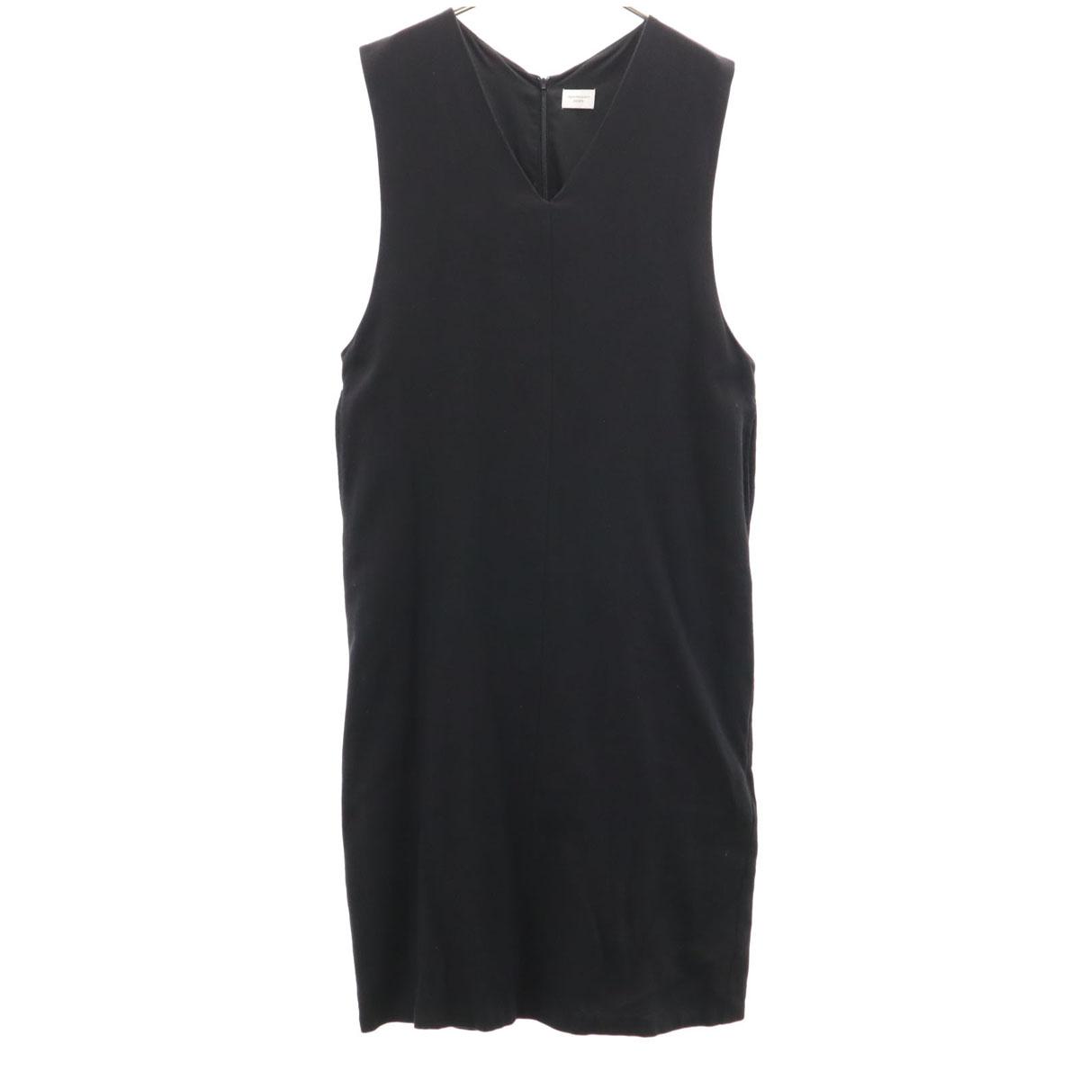 

URBAN RESEARCH DOORS Льняная смесь V-образный вырез Платье-сарафан M черный цельный Женский Б/у