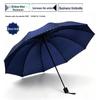 Extra-Large Folding Double Person Sunshade Umbrella with Black Glue Protection