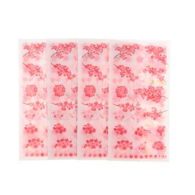24 listů Růžové samolepky Washi papír Estetické samolepky Dekorativní samolepky Samolepky na karty DIY