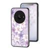 Floral Back Tempered Glass Case For Samsung Galaxy A22S A52S 5G J6 A6 S8 Huawei Y9S Honor X6S Xiaomi 12T Redmi 6A 7A Poco F4 GT Rose Flower Cover