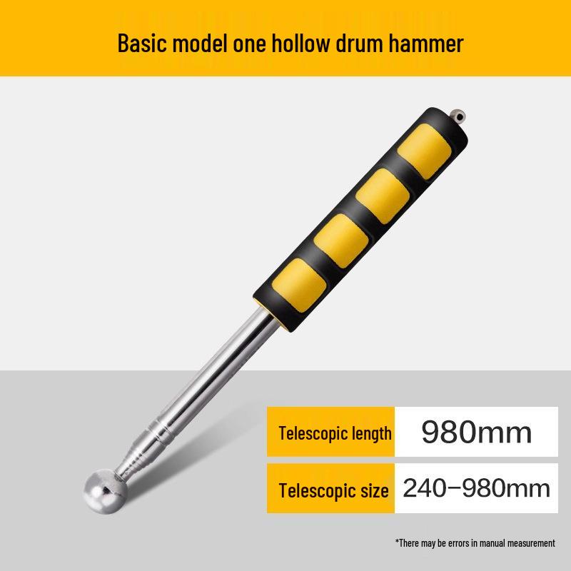 

Deli Stainless Steel Telescopic Sounding Hammer for Tile Inspection (DL452001)