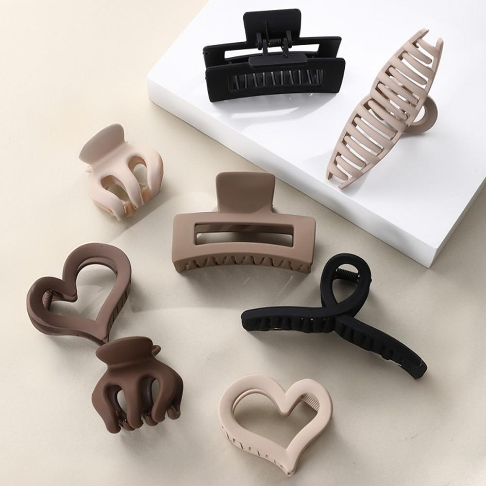 

Черный кофейный цвет заколки для волос набор многоцветных матовых заколок для волос заколка-краб простой прочный головной убор заколка для волос аксессуары для волос 10