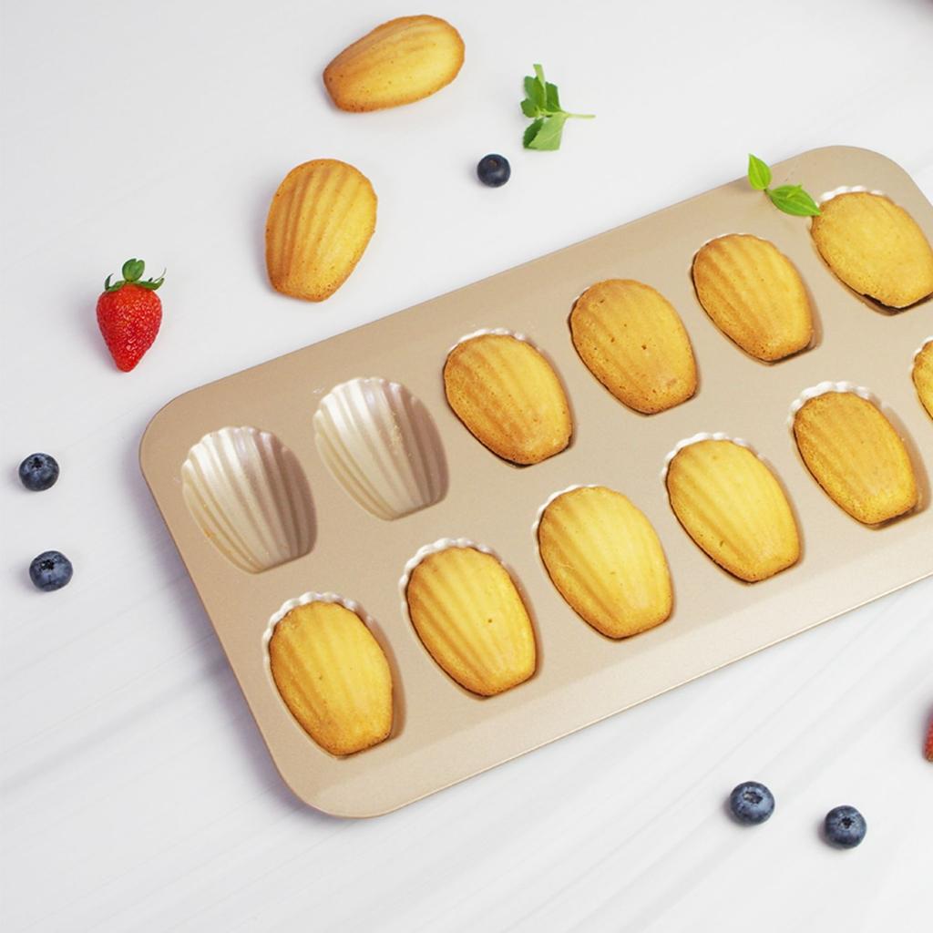 Mini Cake Pan Madeleine Tray/Tin/Mold Madeleine Nonstic Cookie Pans Baking Tray Mini Cake Mold/Mould Tin Metal Biscuit Pan