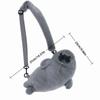Soft Fluffy Cute Seal Shoulder Bag Lightweight Adjustable Straps Crossbody Bag Cartoon Fabric Handbag Women's Accessories