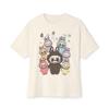 Cute Labubu Unisex Tee Women Funny Cartoon T Shirt Y2K 90S Harajuku Graphic Ulzzang T-Shirt 90S Print Tshirt Aesthetic Top Tee Unisex