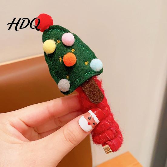 Festive Hair Accessories for Girls Cute Christmas Rope Girls Elk/Tree/Bell Elastic Headbands Holiday Gift Cartoon Children Party And Winter