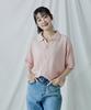 Polygram Boucle Collar Short Sleeve Knit Cardigan - 8 Colors (Type B)