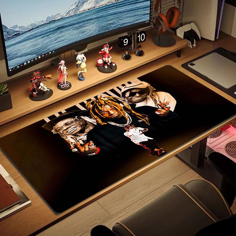 Lil Wayne Color Mouse Pad Large Gaming Table Cushion Non-slip Laptop Tablet Big Mousepad XXL Mat Mini PC Playmat With Lock Edge