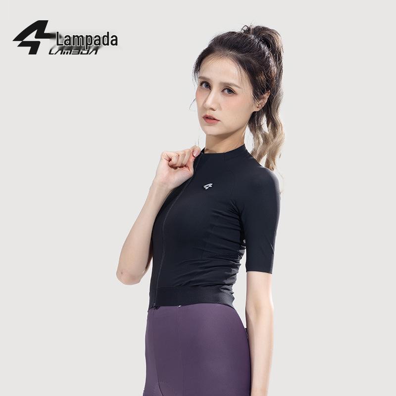 

Женская облегающая веломайка с защитой от солнца: Короткий рукав, Модный, Тонкий, для весенне-осеннего шоссейного и горного велоспорта. Medium