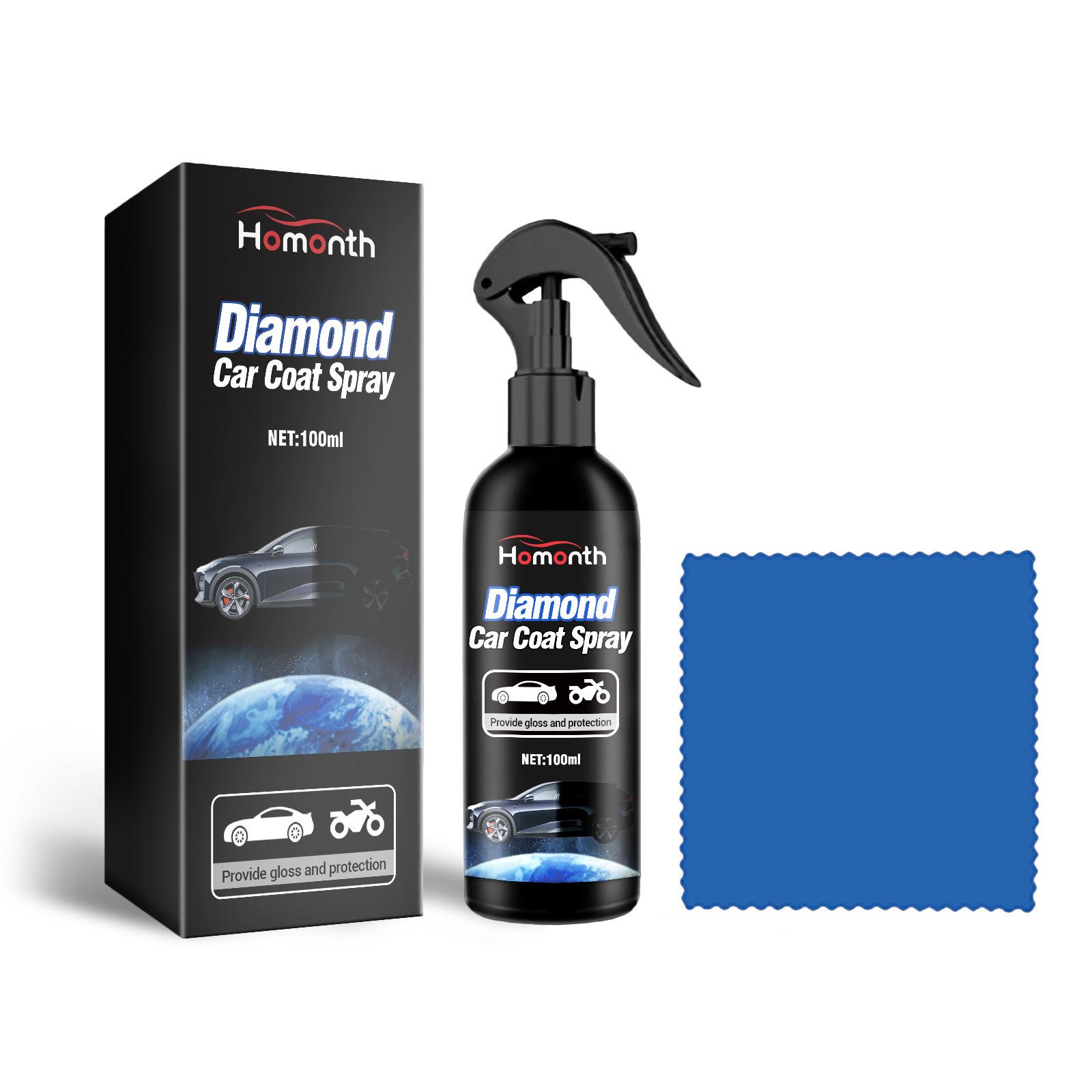 

Homonth Car Nano Coating Spray 9H Ceramic Coating Paint Sealant Polish Waterless Wash And Wax Shine Booster 1 Set