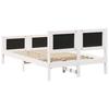 Bed Frame Light Grey 120 X 190 Cm Solid Pine Wood