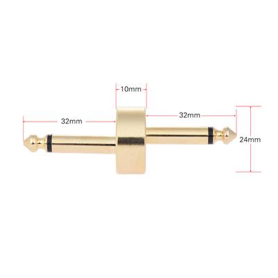 2 Pack 1 4 Inch 6.35mm Z Type Guitar Effect Pedal Coupler Connector Guitar Pedal Board Accessory