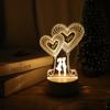 3D Plate Led Lamp Creative Night Lights Novelty Illusion Night Lamp Table Lamp Home Decorative Gift