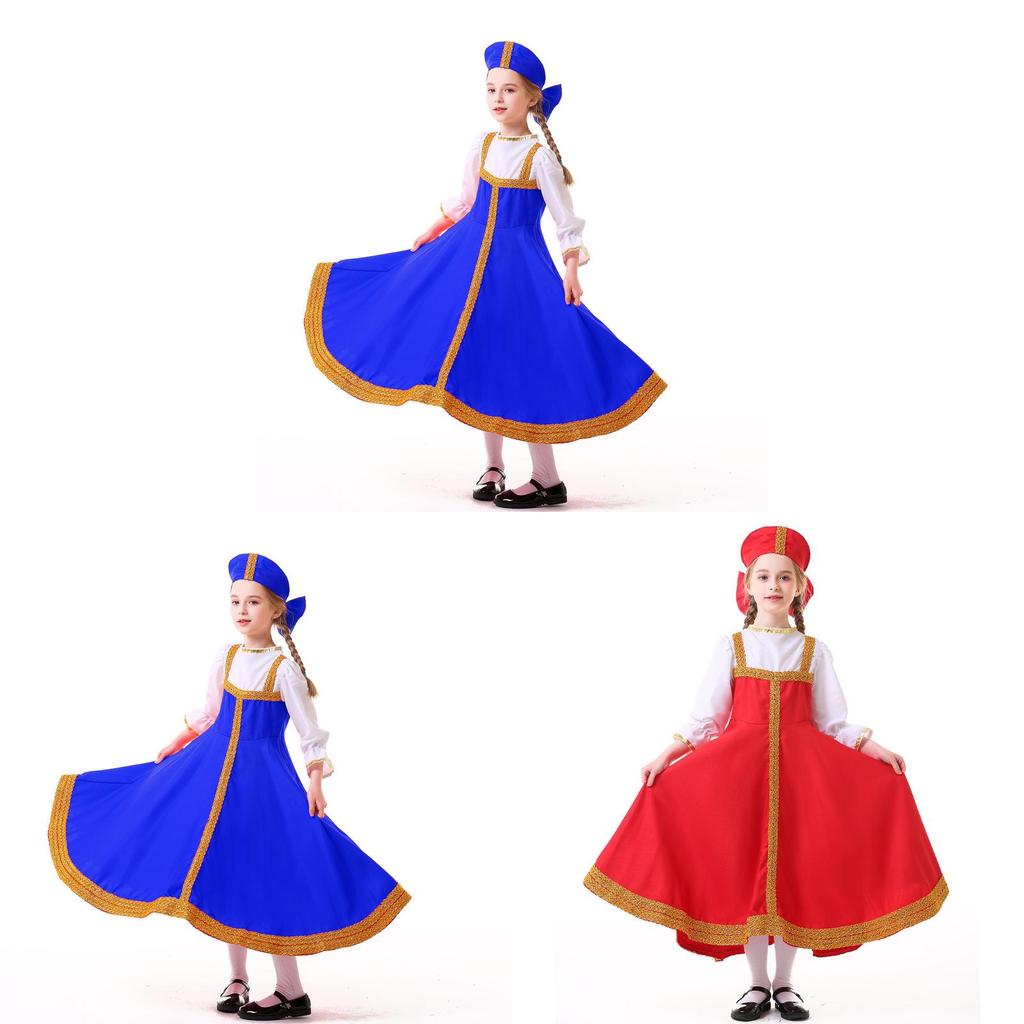 Ethnic Costume With Polyester Fabric For Cultural Performances And Stage Shows