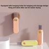 3 In 1 Cup Lid Cleaning Brush Cartoon Lion Design Double-Sided Bristles Bottle Gap Tight Spaces Portable Cleaning Cup Brush
