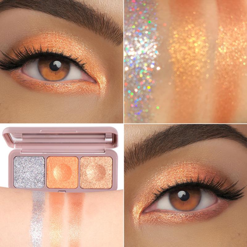 Keyboard Fingertips Three Color Mashed Potato Eyeshadow Fairy Palette Earth Moonlight Mochi Eyeshadow Palette