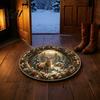 Stylish Home Entrance Carpet Christmas 3D Illusion Rug Black Hole Vortex Visual Effect Mat Non-Slip Indoor Decorative Rug Holiday Door Machine