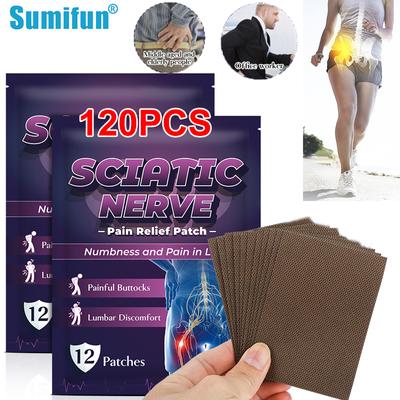 120Pcs/12Pcs Sumifun Pain Pack Patch Μυϊκή άρθρωση Sprian Care Αυτοκόλλητο Γύψος για τον πόνο του ισχίου
