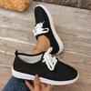 Adidași de damă Toamnă cu șireturi în față Pantofi vulcanizați de mers cu vârf rotund Design uni Pantofi de damă confortabili 36-43