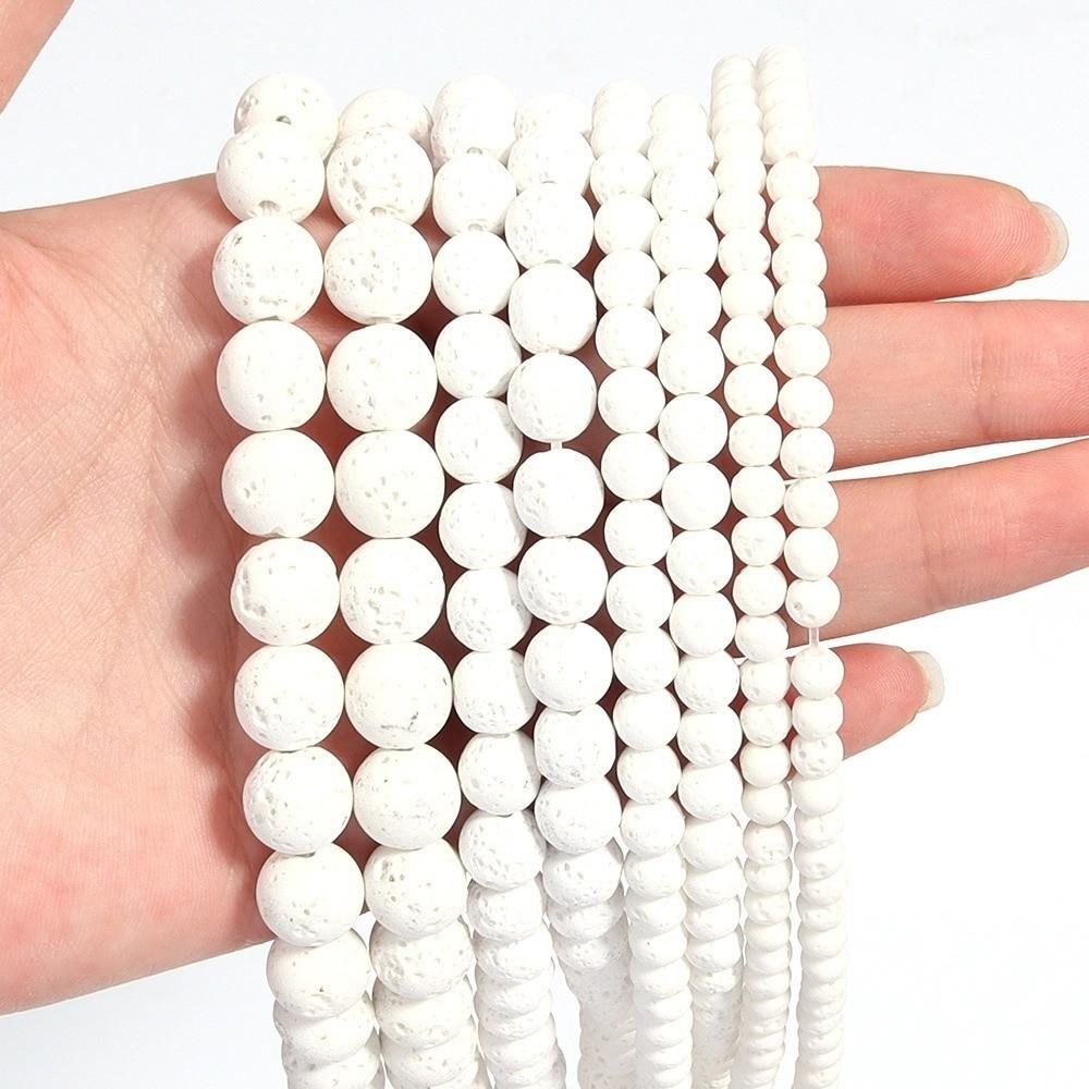 DIY Round Beads Multiple Sizes Loose Beads Fashion Volcanic Lava Beads  Jewelry Making