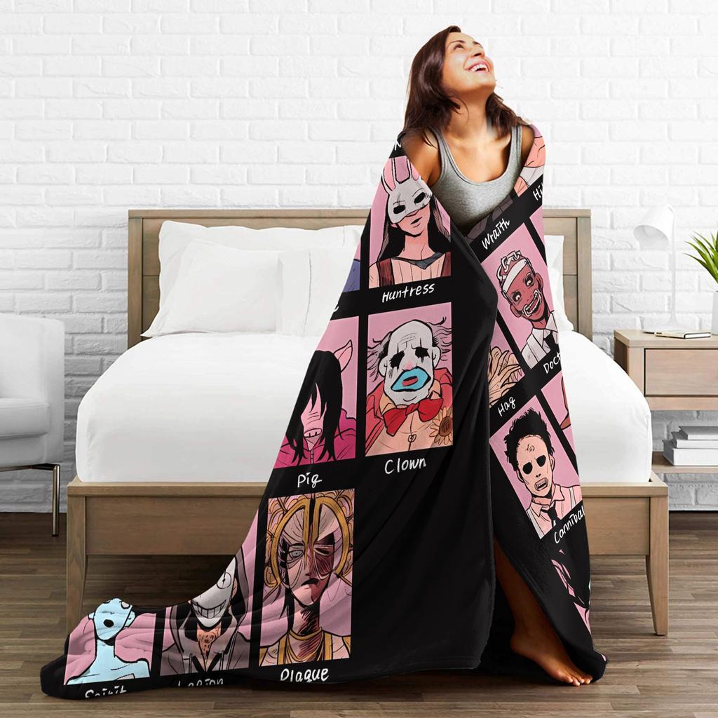 Dead by Daylights Characters Blanket Quality Warm Soft  Bedding Throws Spring Students Couch Bed Comfortable Bedspread