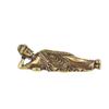 Mini Retro Golden Lying Amitabha Buddha Statue Buddha Sculpture Figurines Copper Pure Brass Home Decoration Buddha Statues
