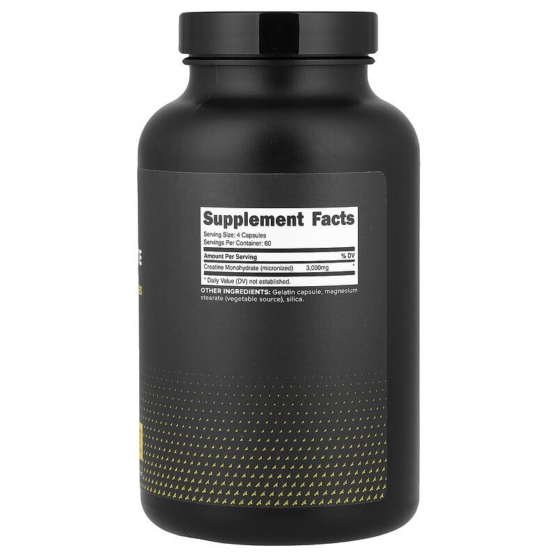 Creatine Monohydrate, 240 Capsules (750 mg per Capsule)