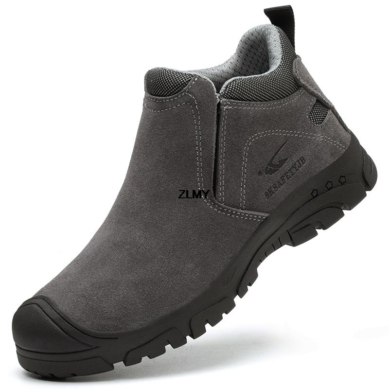 New Men Safety Shoes Composite Toe Insulated 6KV Man's Welder Shoes Anti-spark Anti-stab Work Safety Boots Male Protective Boots
