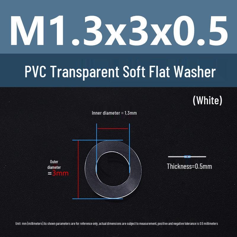 Yigu Transparent PVC Washer: Insulating Soft Rubber Gasket for Screws