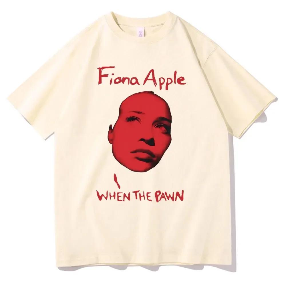 Rock Singer Fiona Apple Print T-shirt Men Women Fashion Rock Short Sleeve Tshirt Vintage T Shirts Gift for Fans