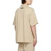 Fear of God Essentials Fall Winter 21 SSENSE Exclusive Jersey Polo With Logo Unisex Tops Beige Linen FOG-FW21-112
