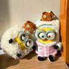 52Toys Bob&Tim Minions Better Toggther Series Movie Character Cute Doll Backpack Pendant Toy Mystery Box Surprise Periphery Gift