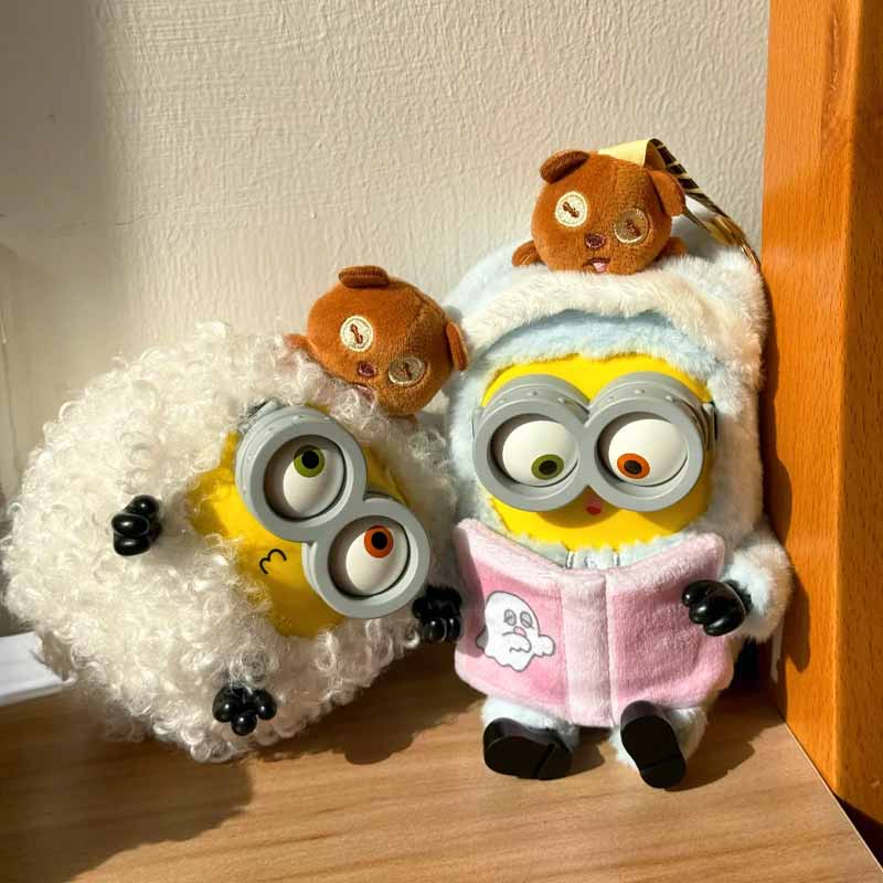 52Toys Bob&Tim Minions Better Toggther Series Movie Character Cute Doll Backpack Pendant Toy Mystery Box Surprise Periphery Gift