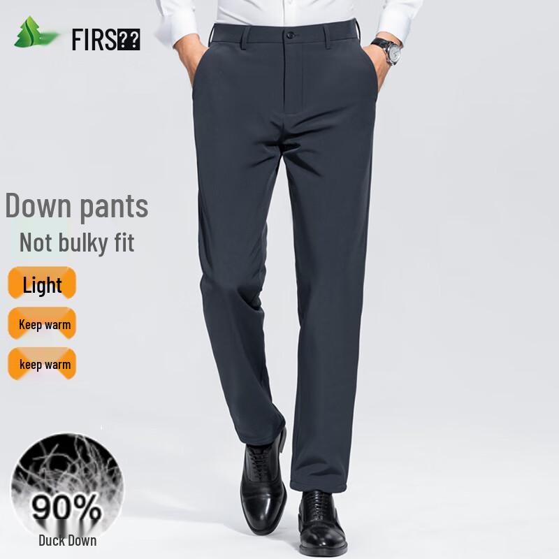 

FIRS Men s Winter Warm Straight-Leg Duck Down Pants 30
