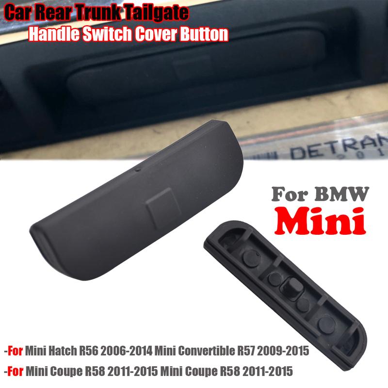 Car Tailgate Boot Handle Switch Cover Rear Trunk Tail Gate Switch Button Cap for BMW MINI Cooper R56 R57 R58 R59 Auto Accessorie