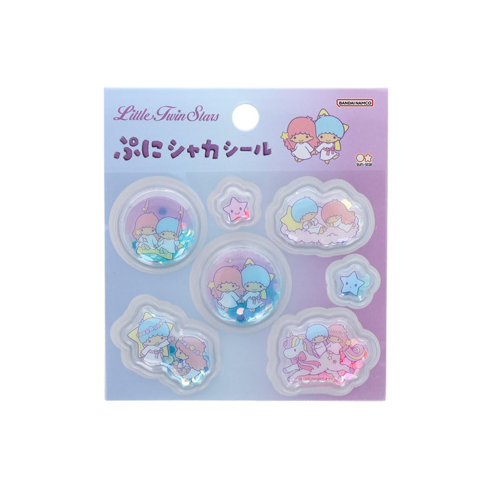 

Stationery Sanrio Characters Pukkuri Puni Little Twin S8813884 Sun-Star Stickers, Shaka, Stars, Lavender,