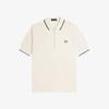 FRED PERRY [Sharp] Crepe Pique Polo Shirt - Ecru Afpm2612383-560
