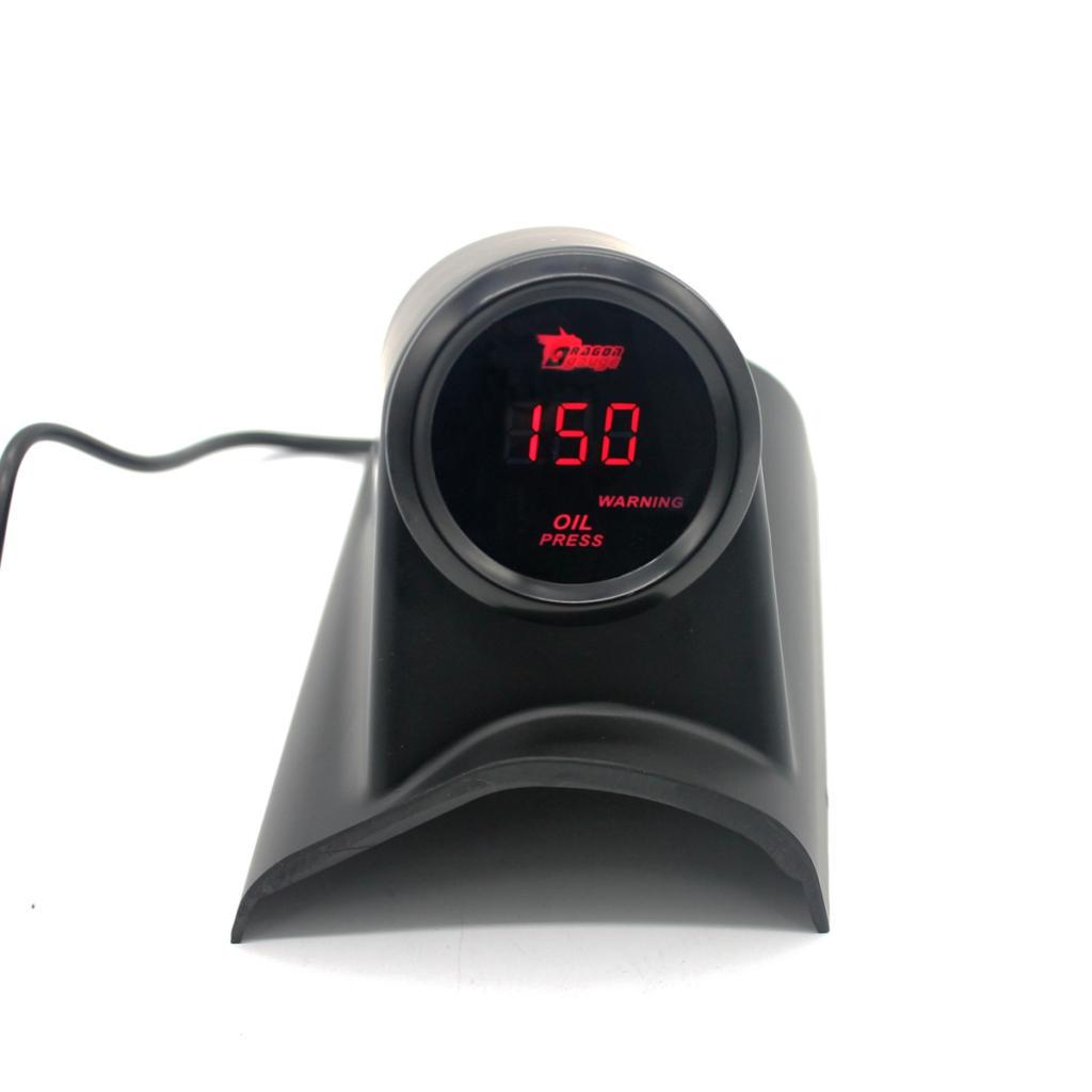 Universal 52mm Dual Racing Gauge Holder ABS Pod Dash Mount for Car Meter Kit Left Hand Driver