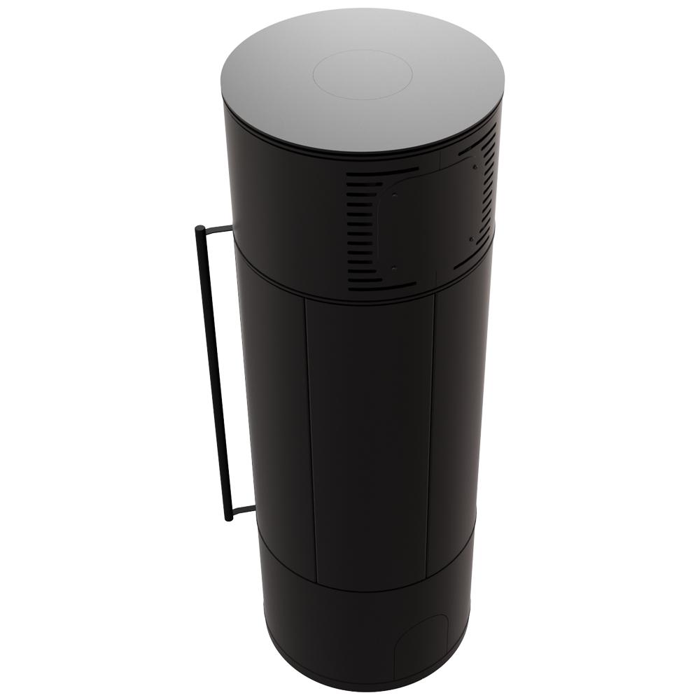 Wood Burning Stove KRATKI AMBLER Ø 150 7 kW Black Thermotec